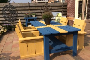 Zweedse verf tuinset