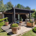 Overkapping zwart verven