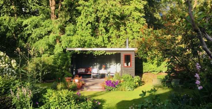 veranda zwart verven